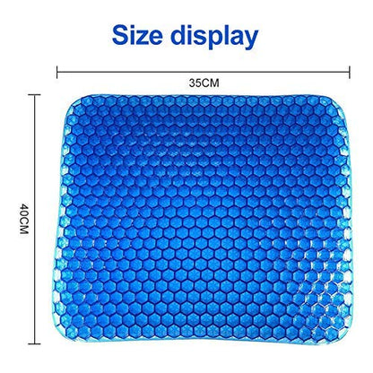 Medical-Grade Gel Seat Cushion, Double-Sided Honeycomb Design
