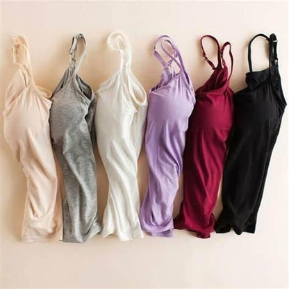 Women’s Loose Fit Camisole with Built-In Tank Top – Lightweight, Breathable, and Stylish Sleeveless Top for Everyday Comfort (Pack of 2)
