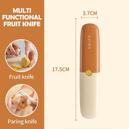 Portable 2-in-1 Knife & Peeler – Sharp, Compact & Versatile!
