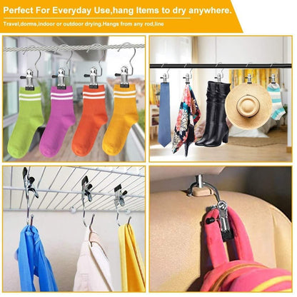 Laundry Boot Hanging Hook Clips - (Pack of 10)