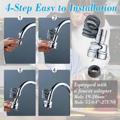 Sink Sprayer Attachment for Faucet – Perfect for Kitchen & Bathroom Use
