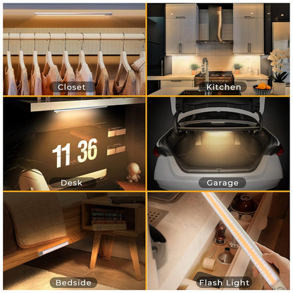 LED PIR Motion Sensor Cabinet  With USB Rechargeble