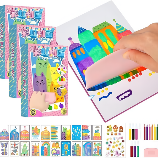 Rainbow Dot Painting Art Kits (105 pcs / 3 Box)