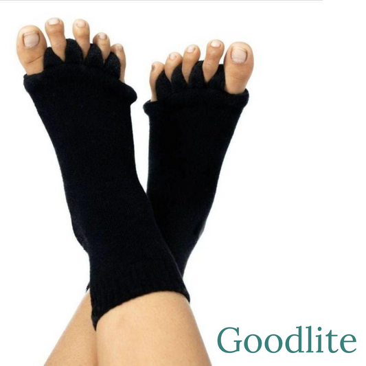 Cotton Foot Alignment Socks - 5 Toe Separator - Assorted Colors