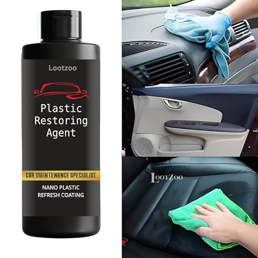 Nano Plastic Revitalizing Coating Agent for Car – Restore & Protect Plastic Surfaces with Advanced Nano Technology 100ml (Pack of 2)