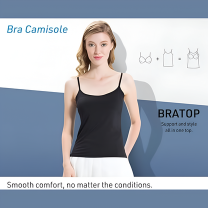 Women’s Loose Fit Camisole with Built-In Tank Top – Lightweight, Breathable, and Stylish Sleeveless Top for Everyday Comfort (Pack of 2)