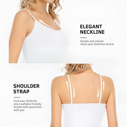Women’s Loose Fit Camisole with Built-In Tank Top – Lightweight, Breathable, and Stylish Sleeveless Top for Everyday Comfort (Pack of 2)