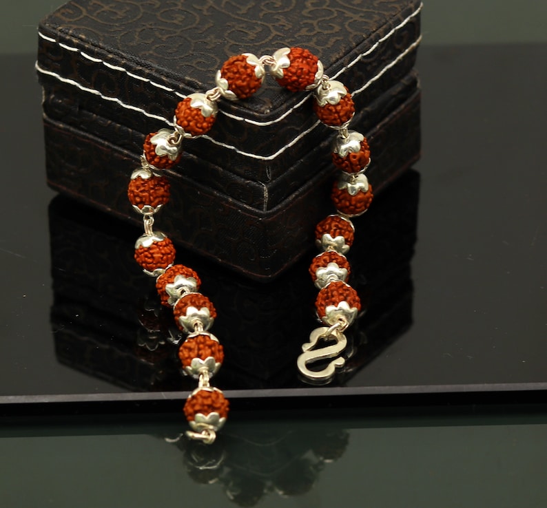 Rudraksha Bracelet Silver Plated