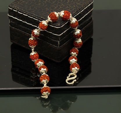 Rudraksha Bracelet Silver Plated