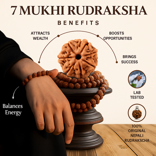 7 Mukhi Rudraksha Bracelet