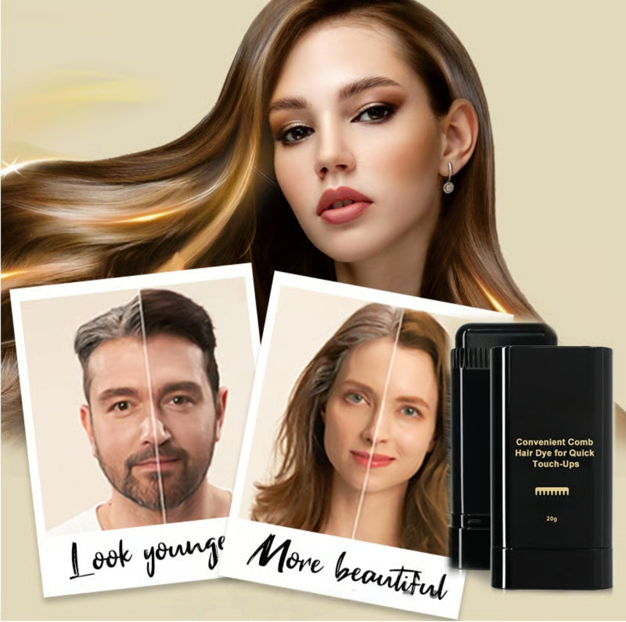 Hair Color Stick 20gm – Simple & Convenient White Hair Cover