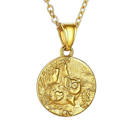 18K Gold Plated Zodiac Sign Necklace ✨💫 (Lucky Charm)