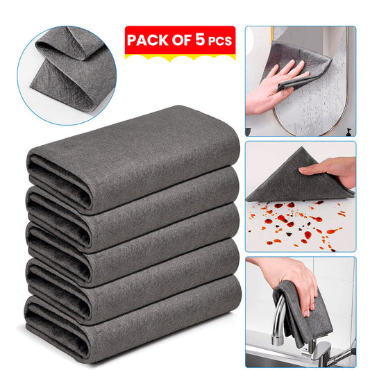 Thickened Magic Cleaning Cloth (Pack of 5)