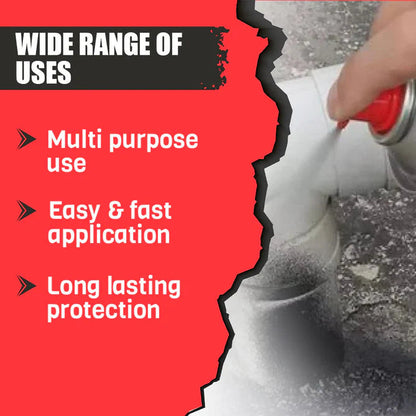 Waterproof Leak Filler Spray – Heavy-Duty Rubber Flexx Sealant for Cracks, Roofs, Gutters & Pipe Repairs