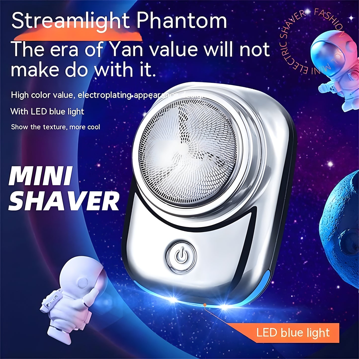 Mini Portable Rechargeable Cordless Electric Shaver for Men – Compact, Travel-Friendly, and Effortless Grooming Anytime, Anywhere
