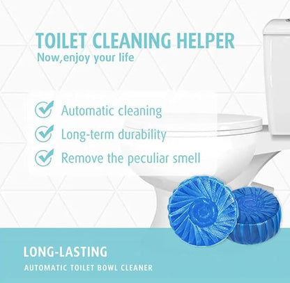 Toilet Cleaning Tablets - Pack of 10 – Effortless Deep Clean, Fresh Scent, and Powerful Odor Control for a Hygienic Bathroom